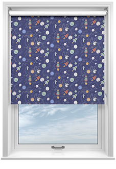 Outer Space, Celestial Blue - Twist&Fit Roller Blind